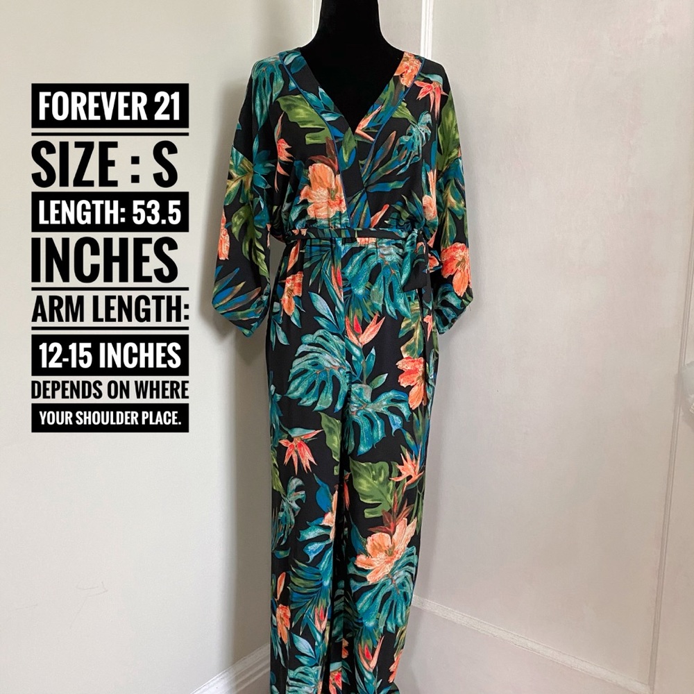 Brand new tropical/Hawaii V neck body jumpsuit
